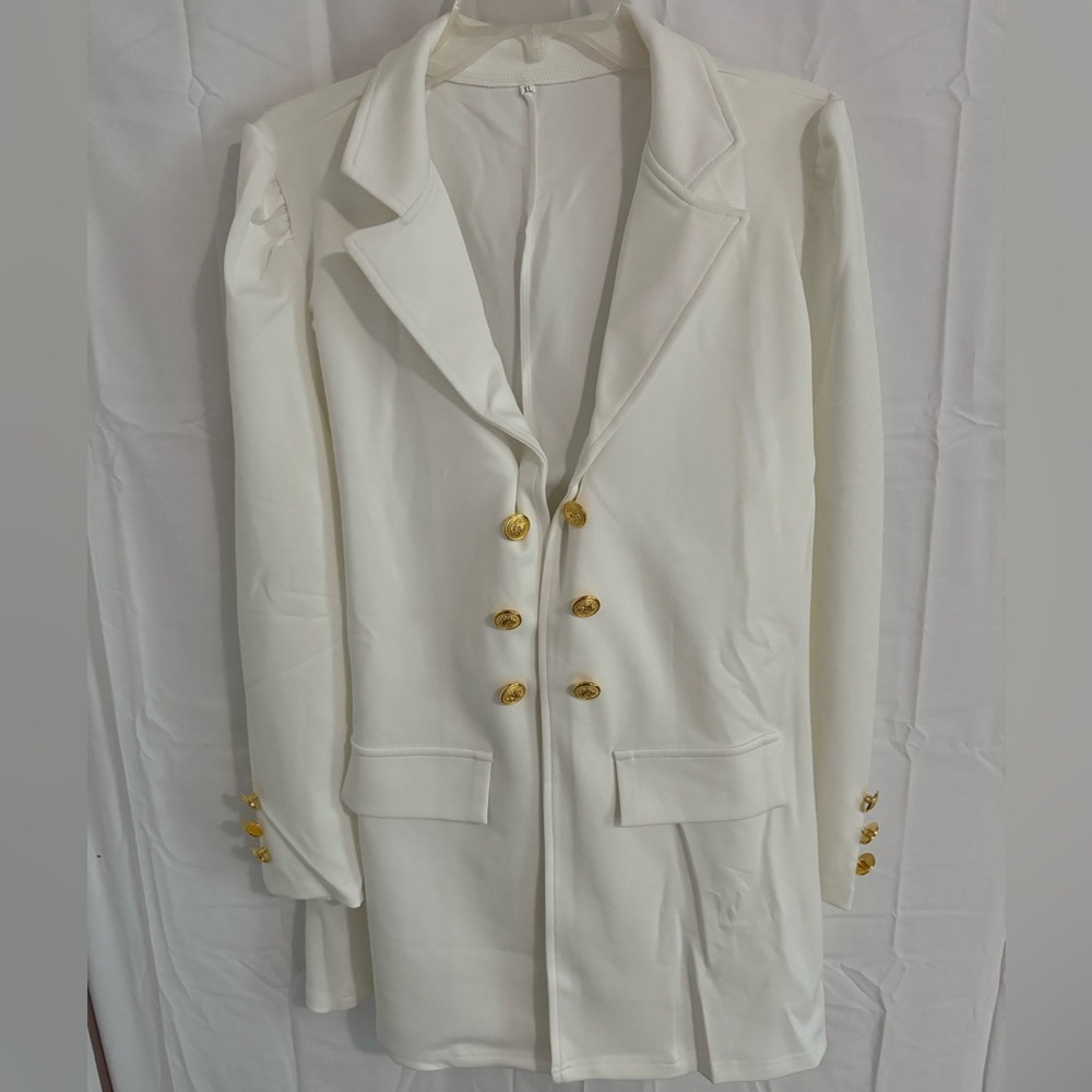 Matching skirt and jacket suit